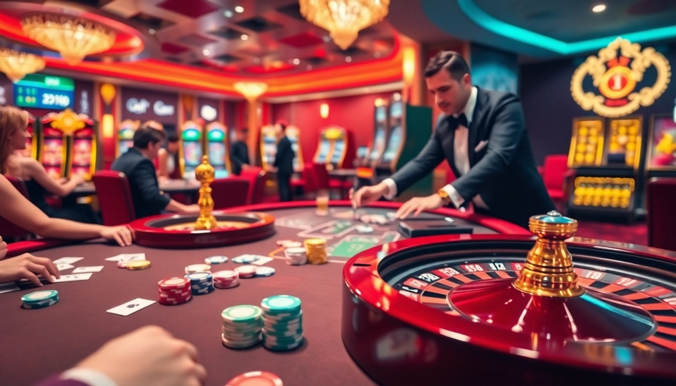 Experience a thrilling game at the casino table with engaging players, featuring https://good88k.co/ for an exciting atmosphere.