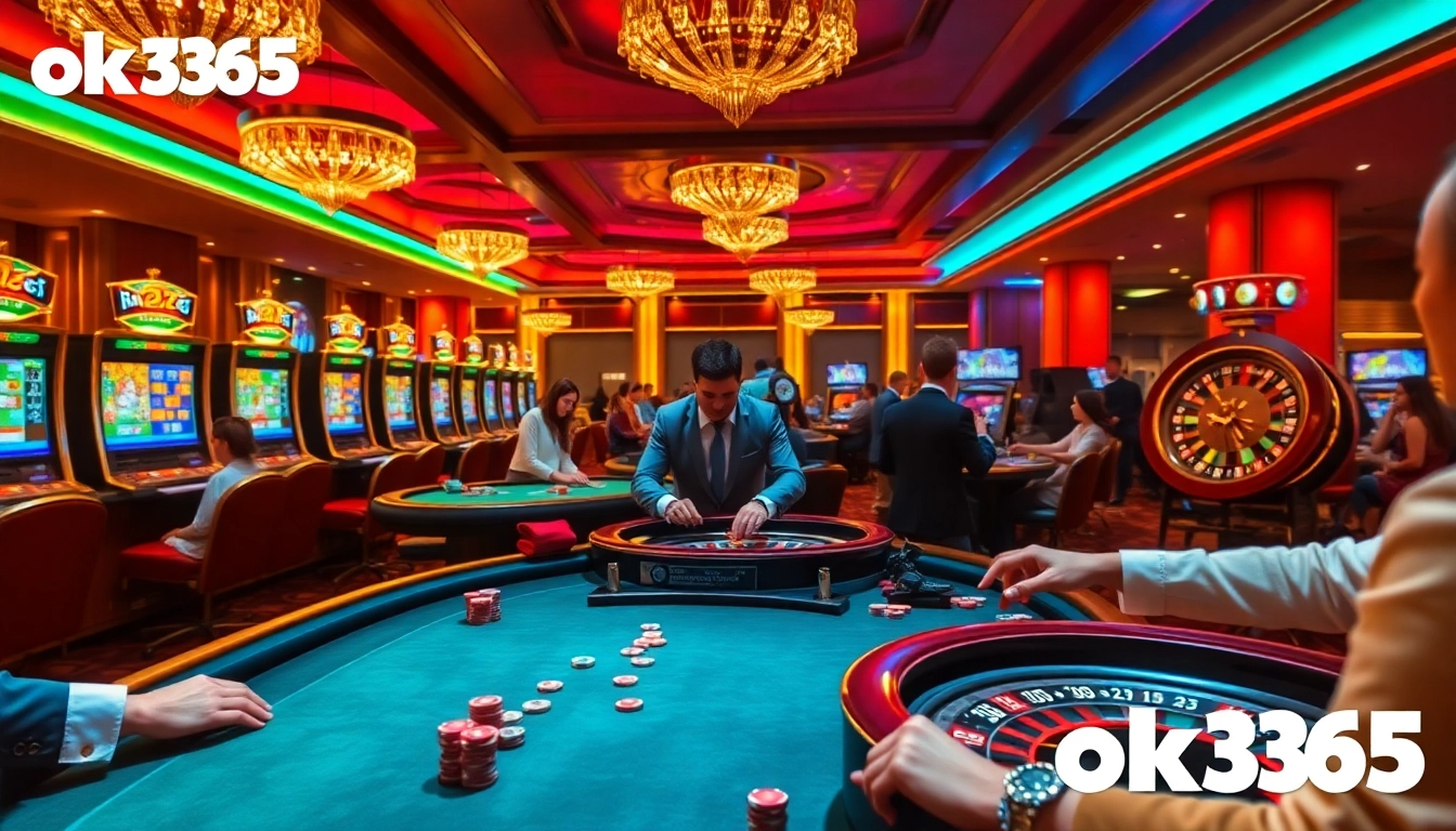 Experience thrilling poker gameplay at ok365, a premium online casino.