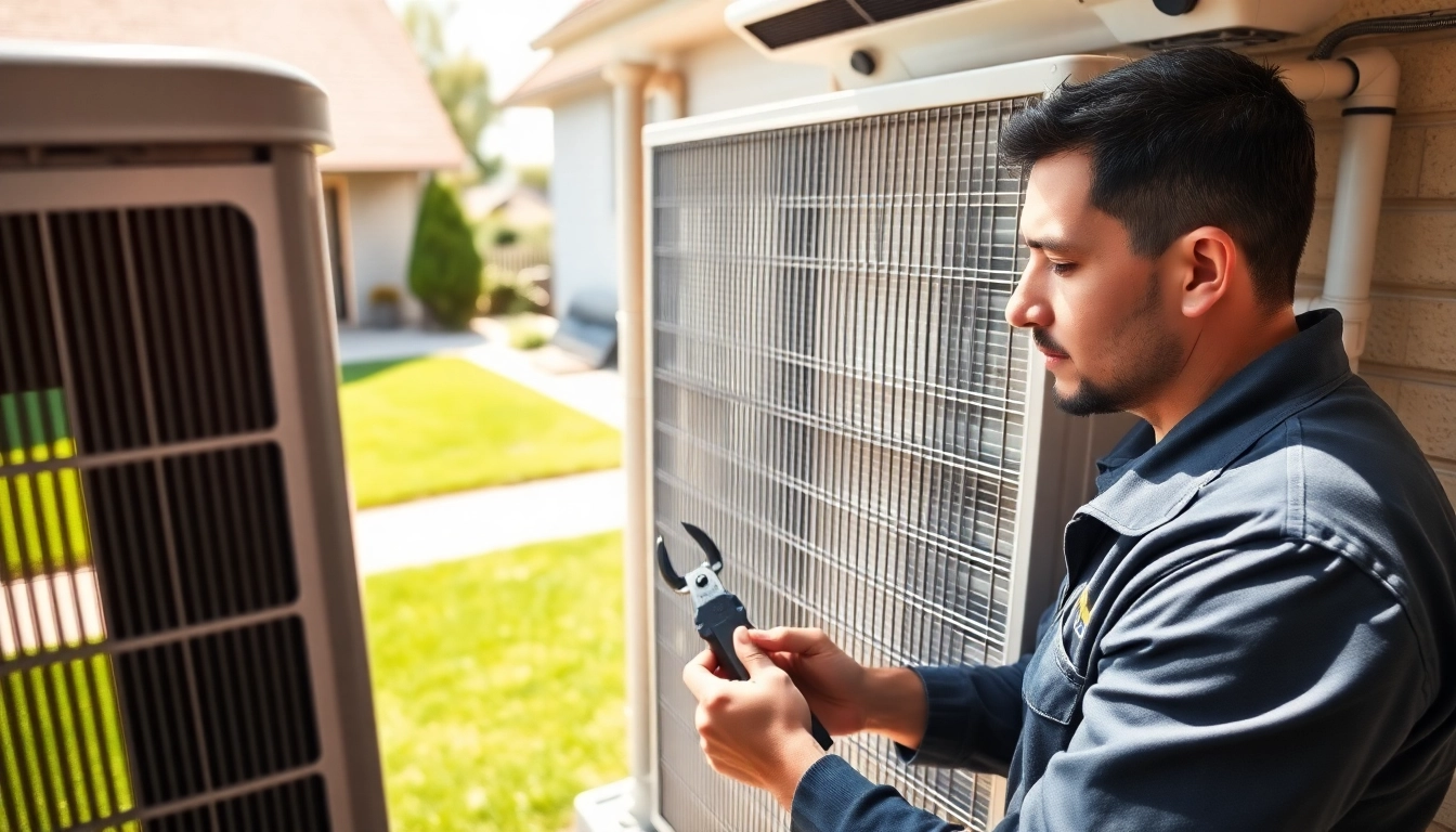 AC Repair Tampa technician diligently servicing a cooling unit in a home.