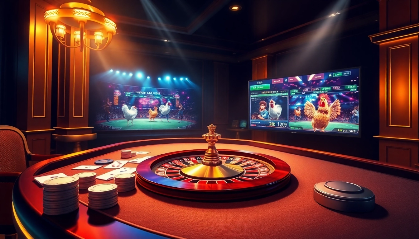 Engage with the exciting trang chủ Alo789 online gambling atmosphere featuring cards, chips, and live events.