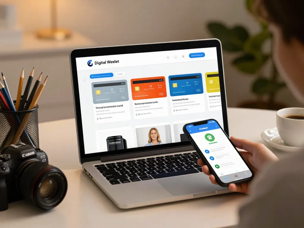 Ezzocard virtual prepaid cards displayed on a laptop for seamless online shopping.