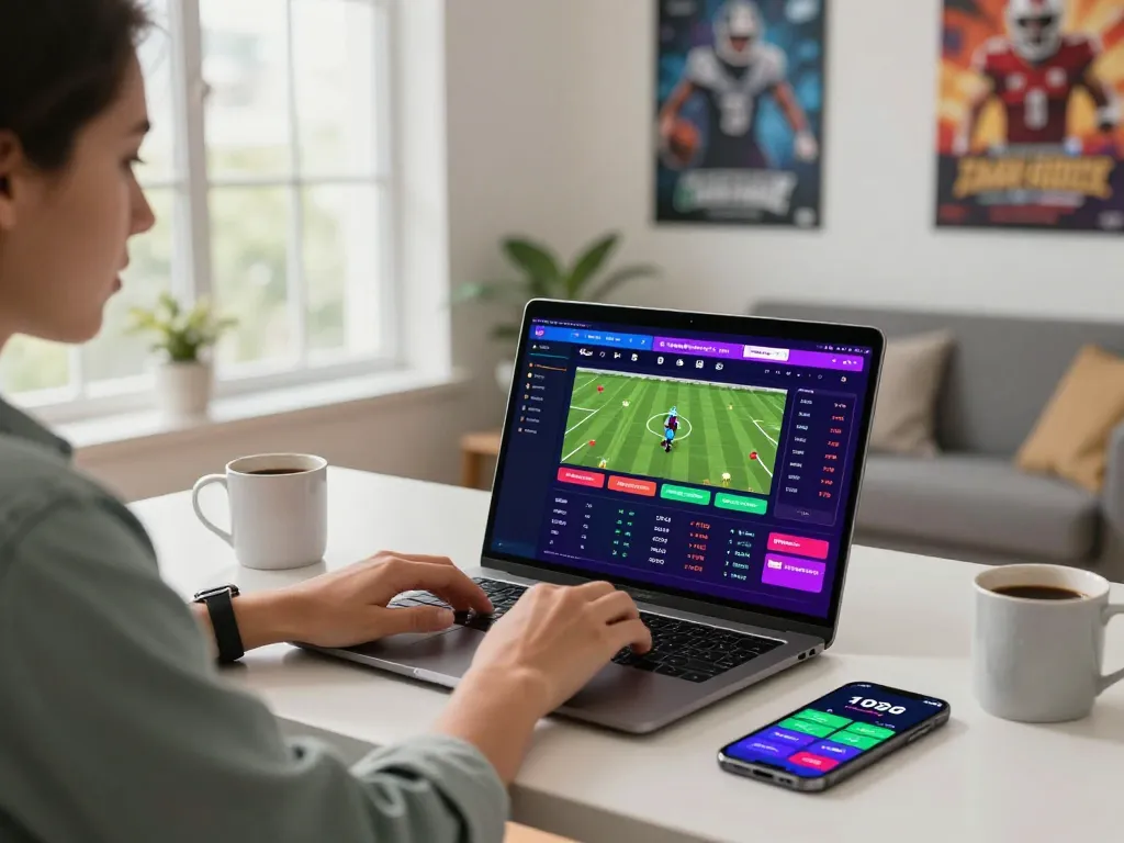 Engaging betting experience with keonhacai interface in modern workspace