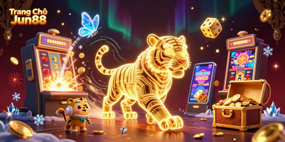 Experience high-energy gambling at Trang Chủ Jun88 with a vibrant digital casino scene featuring exciting games and immersive graphics.