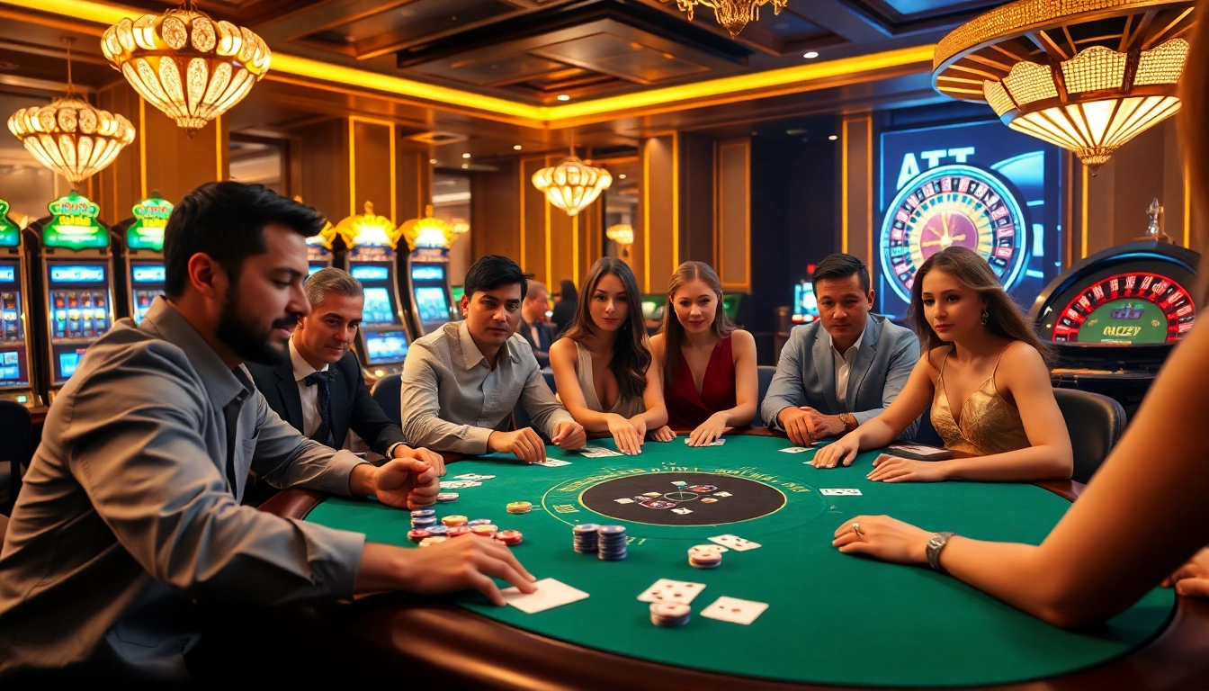High-stakes poker action featuring players and casino elements at https://rr99x.com/ for a thrilling gambling experience.