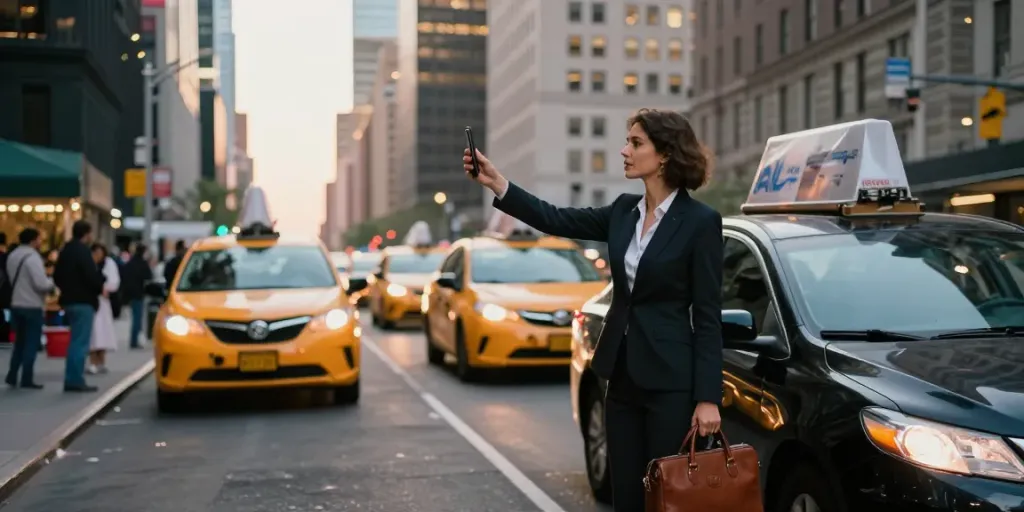 Convenient car service from NYC for busy professionals in urban setting.