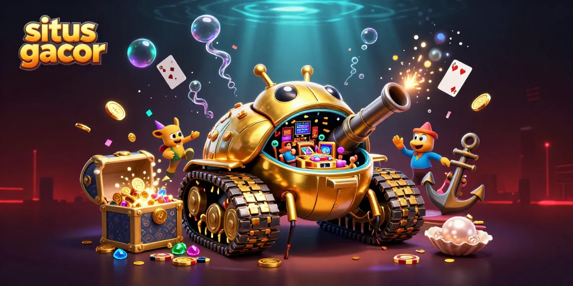 Experience the thrilling action of situs gacor with a vibrant 3D casino scene bursting with energy and excitement.