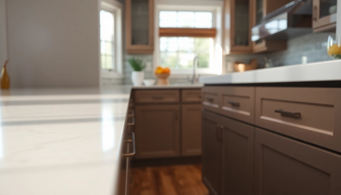 Cabinet Refacing Clearwater FL showcases elegant refaced kitchen cabinets with a modern finish.