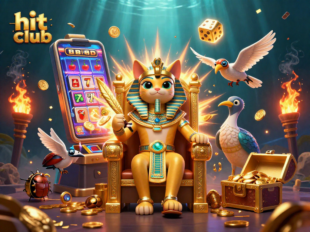 Win big at hit club with this vibrant 3D casino scene showcasing thrilling game elements.