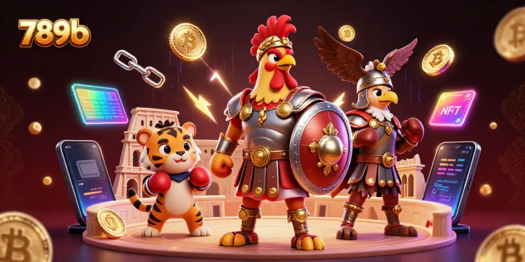 Experience thrilling gameplay with 789b featuring gladiator-themed characters and vibrant casino elements
