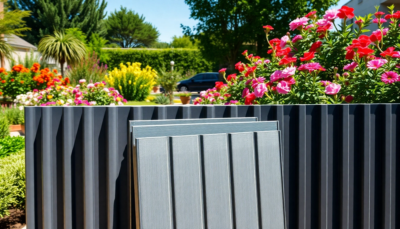 Showcasing metal fence panels from www.metalfencepanels.co.uk in a vibrant garden setting, emphasizing quality.