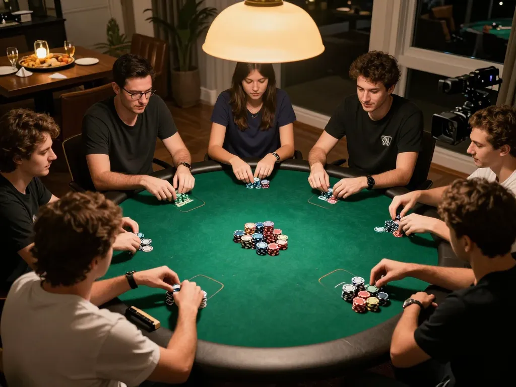 Bong88 players enjoying a lively poker night with competitive strategy and engaging atmosphere.