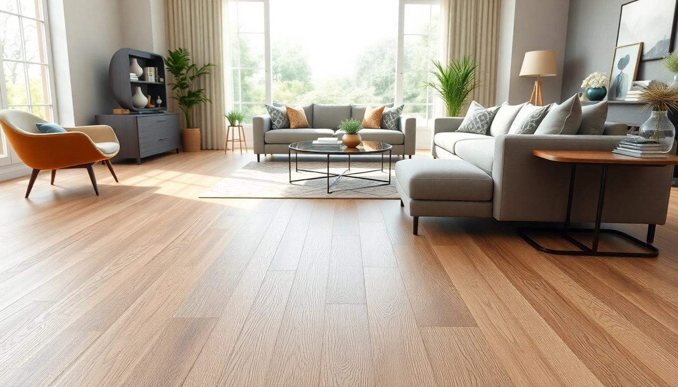 Enhance your space with discount vinyl flooring showcased in a chic living room setting.