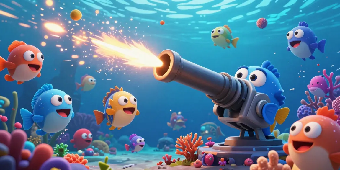 Bắn cá đổi thưởng captives with dynamic underwater elements and a targeting cannon delivering excitement in gameplay.
