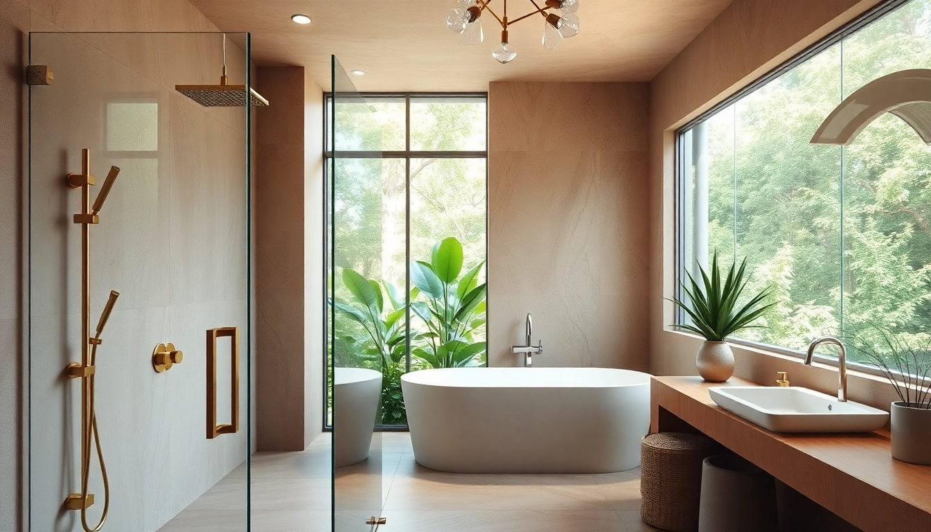 Discover elegant showers enhancing a modern bathroom with serene light and stylish design.