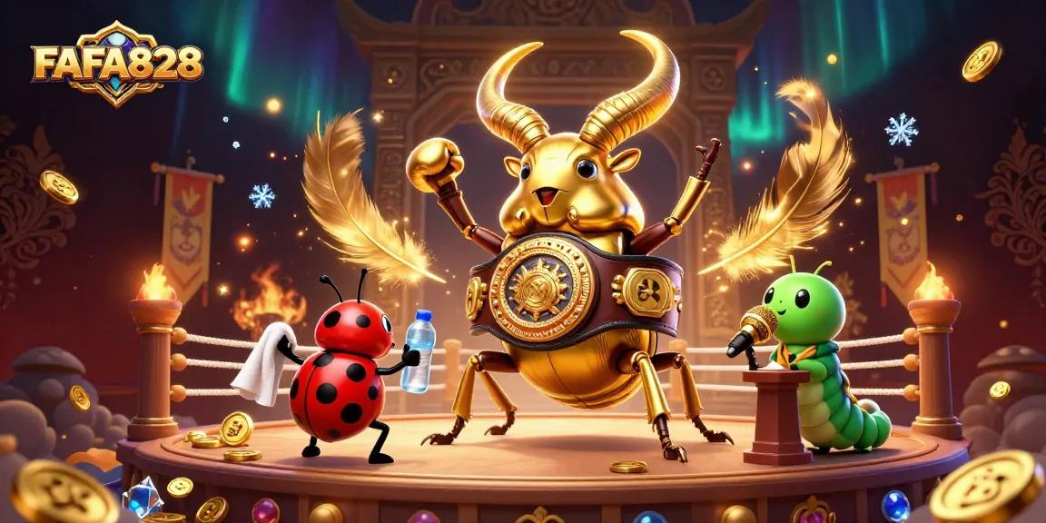FAFA828 delivers thrilling betting excitement with 3D cartoon characters in a dynamic casino scene.