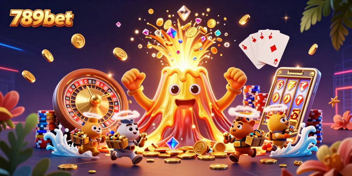 Trải nghiệm game đỉnh cao với 789bet trong hình ảnh 3D đầy màu sắc và năng động.