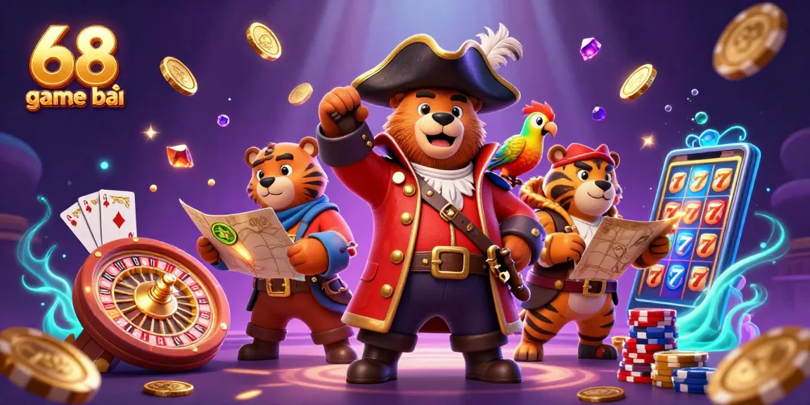 Experience the excitement of 68 game bài with thrilling casino elements and vibrant characters.