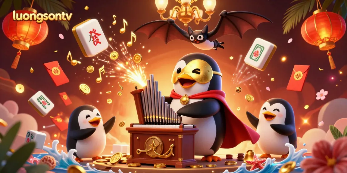 Experience thrilling moments on luongsontv with vibrant illustrations of a rich gambling world.