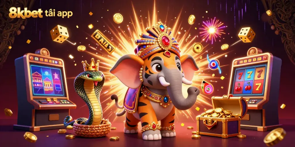 Engage with thrilling games and bonuses on 8xbet tải app featuring dynamic slot machines and vibrant casino elements.