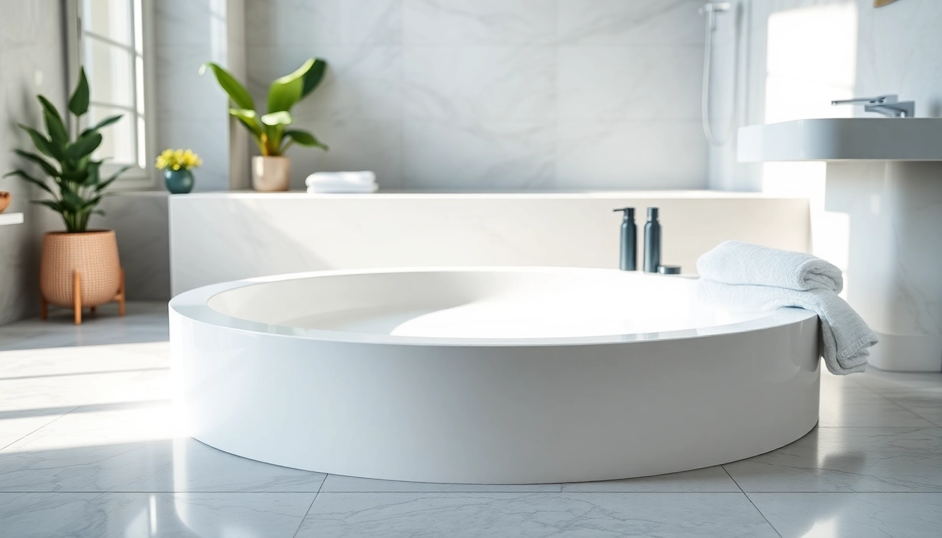 Experience elegant shower bases in a modern, luxurious bathroom setting showcasing smooth curves.